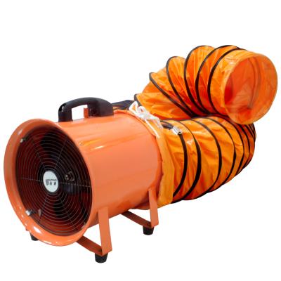 China Hotel 12 Inch 110V Portable Axial Fan Industrial Strong Portable Exhaust Fan Mobile Fan for sale