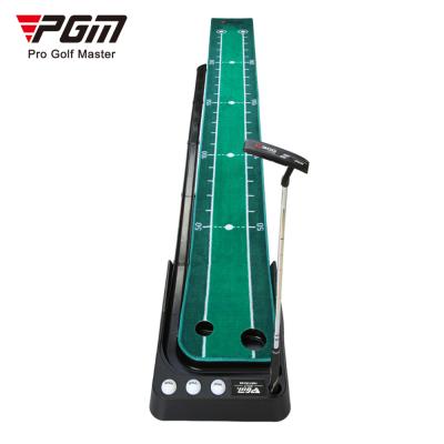 China Golf Practice PGM TL019 Golf Putting Mat Velvet Golf Putting Practice Mat With Two Holes for sale