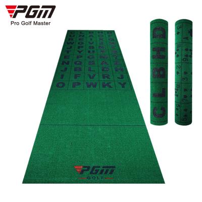 China Golf Putting Practice PGM Practice Factory Letter Poker Game Indoor Golf Putting Mat for sale