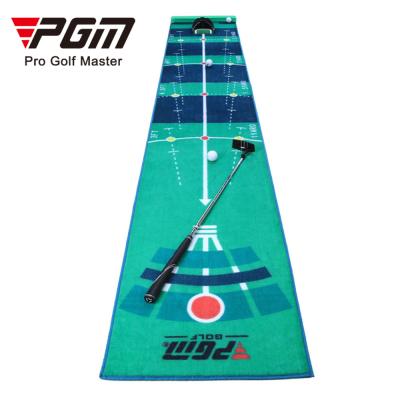 China PGM TL018 Customizable Mini Portable Velvet Carpet Home Office Golf Putting Indoor Practice Put Mat for sale