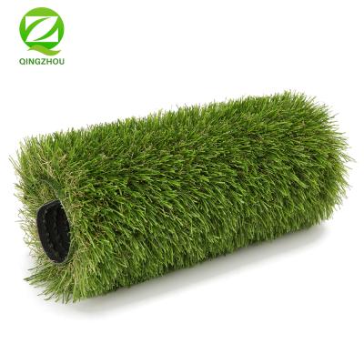 China PP+PE QINGZHOU L001 Premium Green Landscaping Artificial Grass Backdrop Artificial Carpet Grass for sale