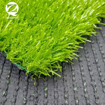 China QINGZHOU 30mm PE PP+ (Straight+Curly) Mini Football Artificial Turf Non-infill Soccer Field Non-Infill Grass for sale