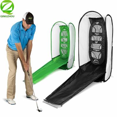 China Fiberglass + Net + Cloth Backyard Golf Net Indoor Chipping Hitting Target Practice Training Aids Portable Golf Swing Training Aids for sale