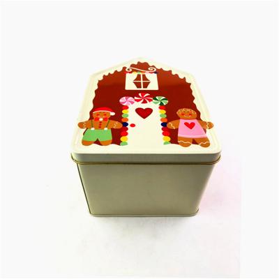 China Triangle Shape Food Grade Biscuit Container Home Tin Can Tin Customized Mint Tin Box Food Grade Biscuit Hinge Tin Box for sale