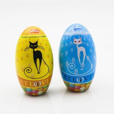 China MINT Customize Egg Shape Candy Tin Box Chocolate Mint Gift Food Packaging Tin Box for sale