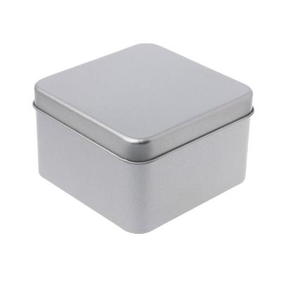 China Recyclable promotional square shape watch packaging box groceris tin box fossil customize gift box for sale