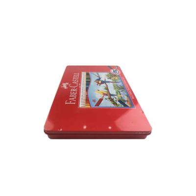 China Recyclable Wholesales Empty Colored Pencils Packaging Tin Box for sale