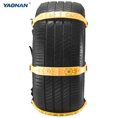 China Anti Skid TUV Hardware Easy And Quick Install Without Tools Exterior Accessories Snow Non Slip Car Tire Chains for sale