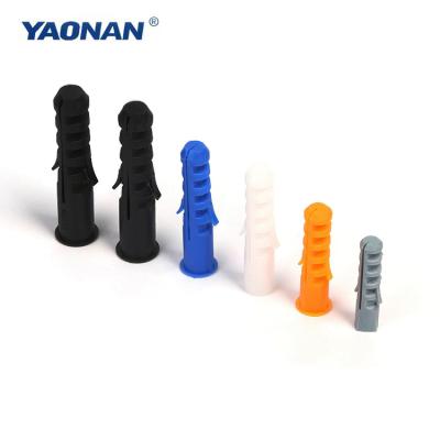 China Fixed custom plastic wall nail pe wall plug anchor fixed anchor with screw/hollow plastic wall anchor screw plugs for sale