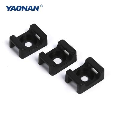 China Factory Wholesale High Fix Reputable Self Adhesive Cable Tie Nylon Saddle Mount for sale