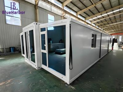 China Steel Expandable Prefab House / Foldable Modular Insulated Shipping Container House for sale