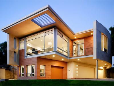 China Prefabricated Quick Assemble Modern Light Steel Frame House / Prefab Steel Villa for sale