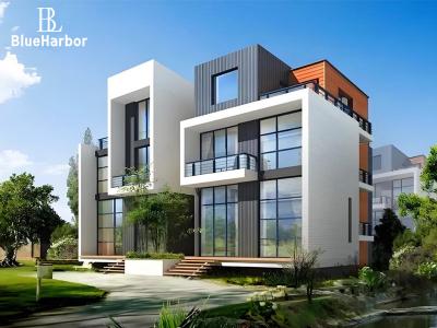 China Modern Luxury Customized Light Steel Prefab Villa With Long Service Life for sale