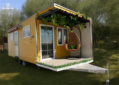 China Prefab Small House On Wheels For Family Travel And Simple Living for sale