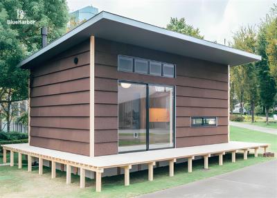 China Stahlrahmen Prefab Mini-Haus für Langlebigkeit bei wechselndem Wetter und ungleichem Gelände zu verkaufen