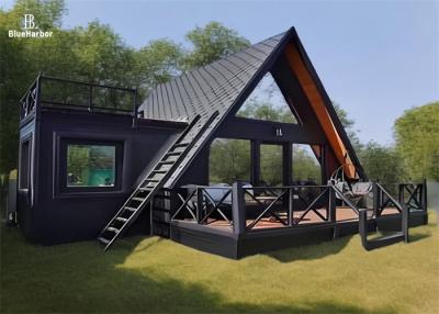 China Triangular Treehouse Combined Into Luxury Glamping House for sale