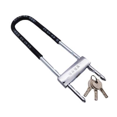 China Wholesale Universal Anti Theft Security Motorcycle Long U Shape Lock For Shop Glass Door 502 for sale