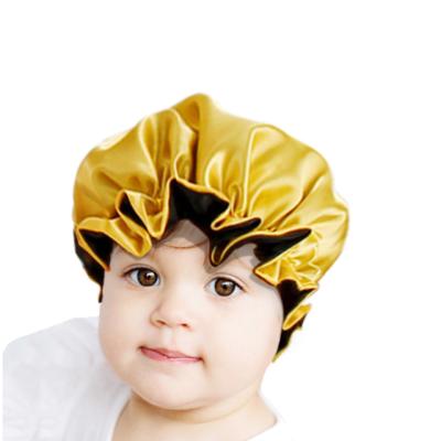 China Custom African Inspired Kids Silk Wraps Printing Hair Bonnets Cheapest Available Designer Beanies Positive and Negative Price and Cozy Baby Soft Hats for sale