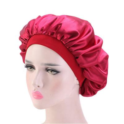 China Wholesale custom bonnets elastic brand satin band and satin bonnet for women for sale