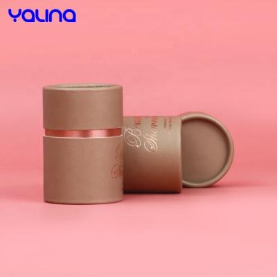 China New Design Materials Cylinder Cardboard Lipstick Lip Balm Tubes Recycled Empty Cosmetic Gift Paper Tube Packaging for sale