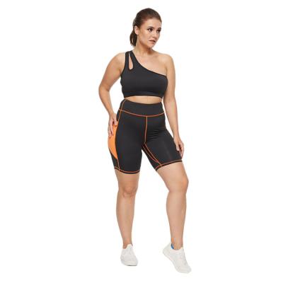 China 2021 Breathable Fitness Wear Sport 4XL Leggings Set Custom Workout Apparel Plus Size Yoga Activewear For Women for sale