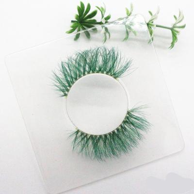 China 2021 Natural Dramatic 3D Style Eyelashes With Color Free Sample Lashes Transparent Tape for sale