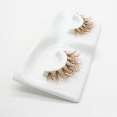 China 2021 Fashion Natural Beauty Eyelashes 3D Mink Color Handmade Private Label Vendors Own Brand for sale