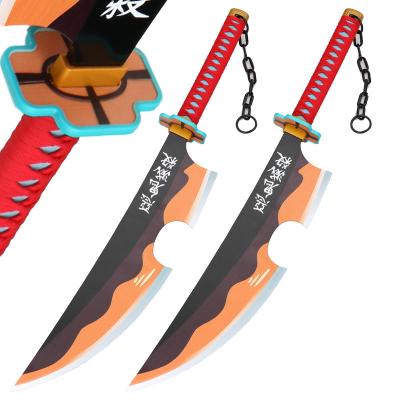 China ABS & Demon Slayer Uzui Tengen Bamboo Sword Premium Quality Not Performance Weapon Props Sharpened Toy Knife COSPLAY Anime Props Wooden Knife for sale