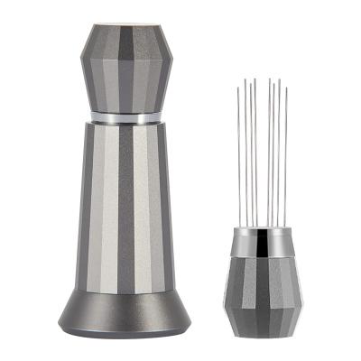 China Modern 0.2mm 0.4mm 0.6mm 8 Needle Ground Coffee Agitator Stainless Steel Espresso Power WDT Machines Coffee Needle Dispenser for sale