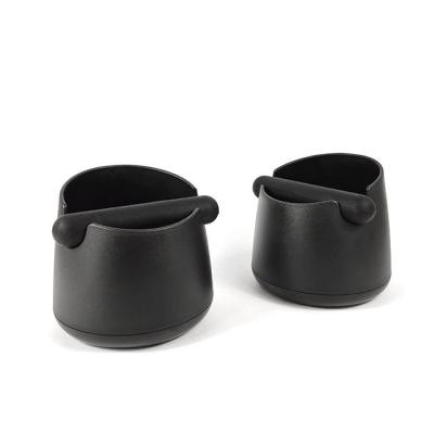 China Modern Handheld Coffee Bean Bucket Container Round Anti-Slip Espresso Tools Accessories Coffee Grounds Kick Box Coffee Waste Box for sale