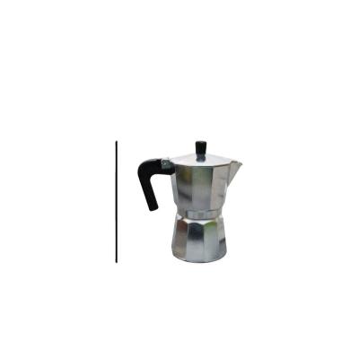 China Modern Custom Mini Size 50ml Aluminum Alloy Espresso Moka Pot Stovetop Italian Espresso Maker Set Stainless Steel Coffee Moka Pot for sale