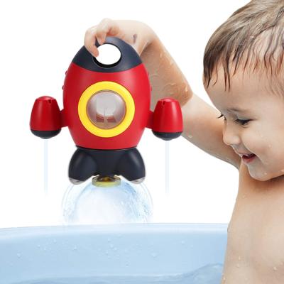 China Bath Toy Baby Bath Toys, Rocket Shape Bathtub Toys Space Spray Water Shower Toys For Toddlers for sale