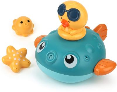 China Bath Toy Electric Sprinkler Bath Toy with 3 Animal Sprinklers, Spray Water Bath Toy, Pool Bathroom Baby Toy for Kids for sale