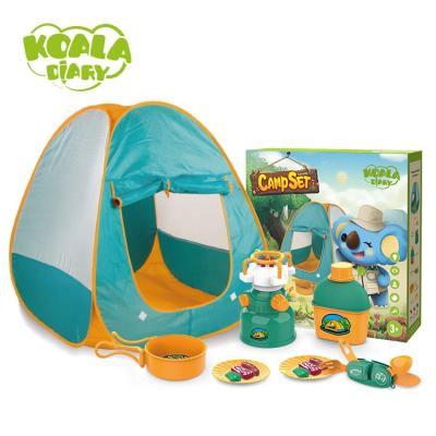 China Sports Toy Kids Play Tent, Pop Up Tent With Kids Camping Gear Set, Camping Outdoor Toys Tool Kit For Kids for sale