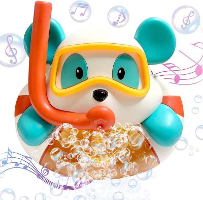 China Plastic Baby Bath Toy, Automatic Bubble Blower Foaming Bath Maker For Bathtub Toys for sale