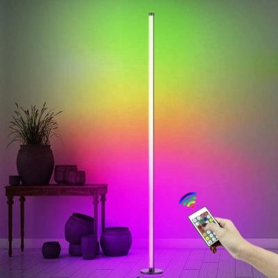 China Modern Corner LED Floor Lamp Position Lamp With RGB Strips For Home Decoration for sale