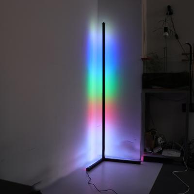 China Common Type Standing Lamp Magic Dream Color RGB Modern Led Corner Split Floor Lamp Modern Led Floor Lamp for sale