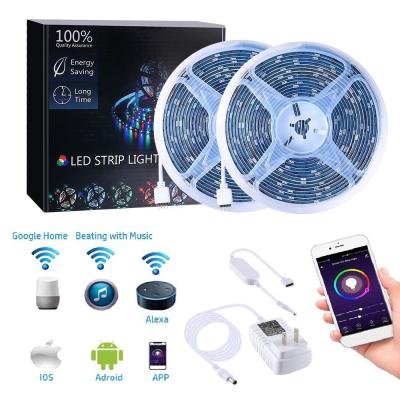 China LANDSCAPE RGB LED Strip Lights Kit DIY Decorated For Christmas Lighting LED Strip With Google Home/Tuya APP for sale