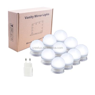 China Comfortable USB Powered Dimmable Brightness And Dimmable Color Temperature LED Mirror Light for sale