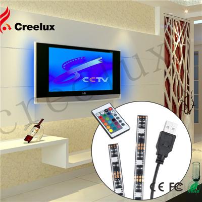 China 2 pcs 50cm residential dc IP65 5v tv backlight led rgb strip light kit with usb power for sale