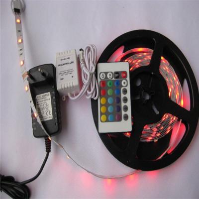 China Residential LED 5050 RGB 60led 72w DC12V RGB Clearcoat Fitas Led Stripe IP65 5meters for sale