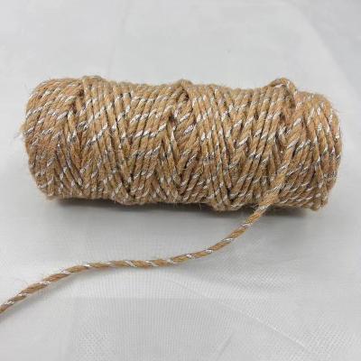 China China Eco-friendly Jute Rope 2mm 2 Ply Twisted Jute Twine Jute Rope For Sale for sale