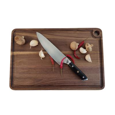 China America's Best Sustainable 100% Premium Quality Black Walnut Solid Wood Cutting Board and Serving Board with Juice Groove for sale