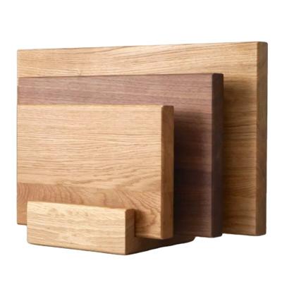 China Sustainable Handcrafted Solid Wood Cutting Board Panels With Wood Backing For Holding for sale