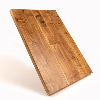 China OEM Sustainable Acacia Wood White Surface Kitchen Cutting Wooden Serving Board 17Inch for sale