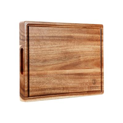 China Amazon Product Sustainable Rectangle Shape Butchen Wood Cutting Plates Cutting Board for sale