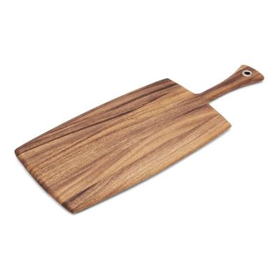 China OEM Sustainable Natural Acacia Kitchen Cutting Board Wooden Cheese Board With Handle For Cheese Board for sale