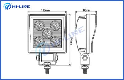 China 6000K Flood Spot 15w 4.3 inch LED Vehicle Work Lights Fot Trucks Tractor SUV Offroad 4WD for sale