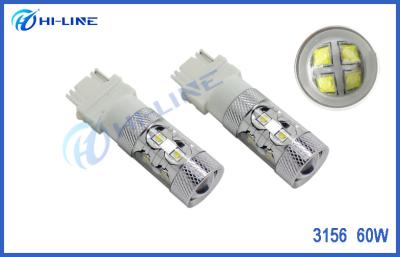 China 2x3156 High Power 60W CREE Crystal White LED Signal Brake Back Up Light 3157 Car Light Bulb for sale