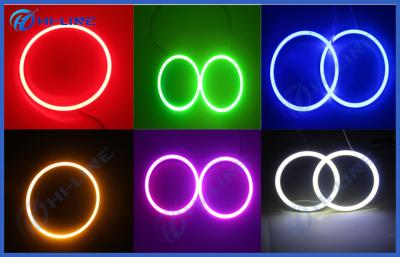 China Colorful Halo Ring COB LED Angel Eye 70mm 90mm 130mm 110mm Green Red Yellow Pink Car Light for sale